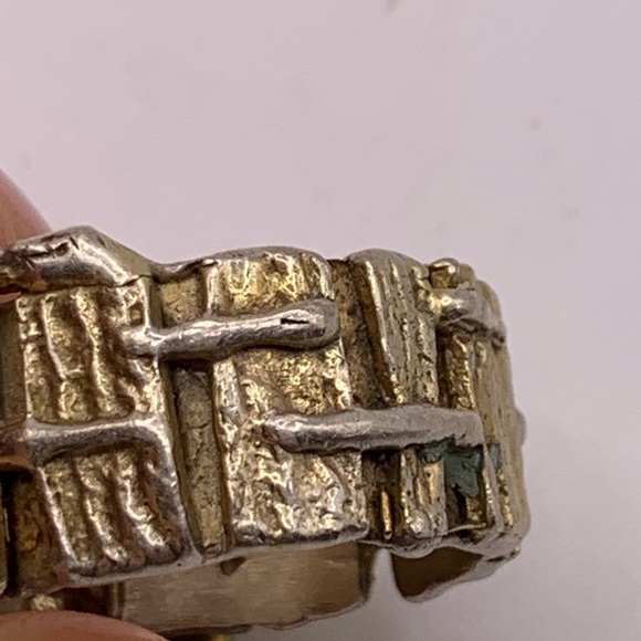 ✨ Elegant Silver and Pink Rose Ring size 8.5 - Picture 5 of 7